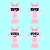 boppin bunny plush 4pcs