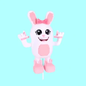 Alternative view of boppin bunny plush